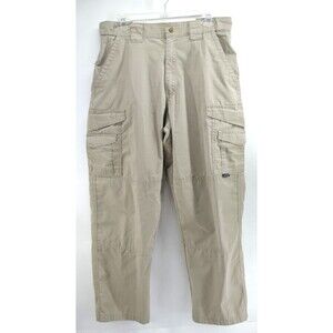 Tru Spec Cargo Pants Men's 32x30 Tan Beige Tactical‎ Ripstop Workwear